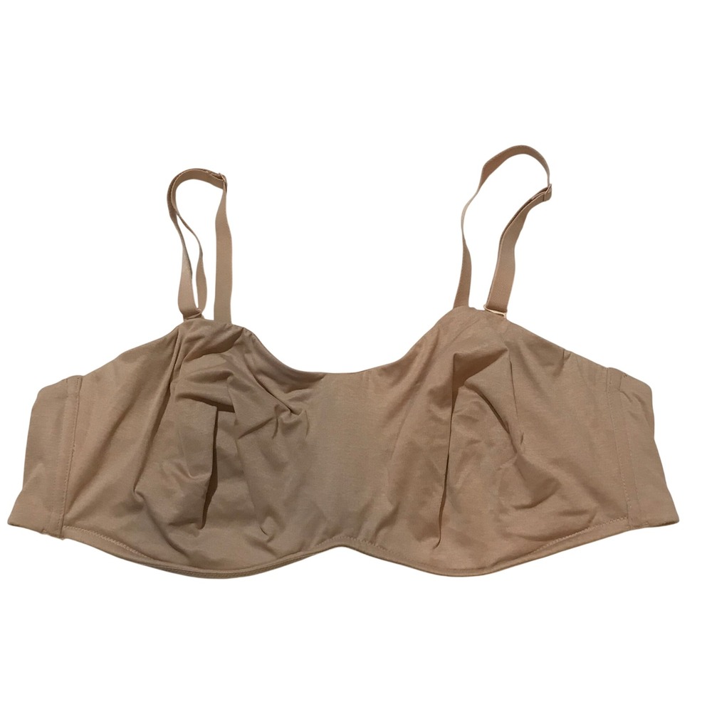 Delimira Womens‎ Strapless Underwire Bra Beige Nude Multiway Size 46C H314